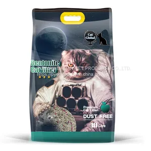 Ball Shaped Cat Litter Sell Bentonite Pet Litter China Whlosale Strong Clumping Cat Litter thumbnail-4