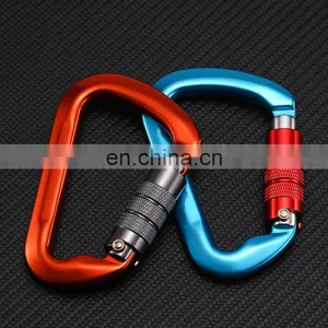 JRSGS High Quality Wholesale Carabiner Clips 30kN Climbing Carabiner Snap Hook Aluminum Carabiner Hooks S7112 thumbnail-5