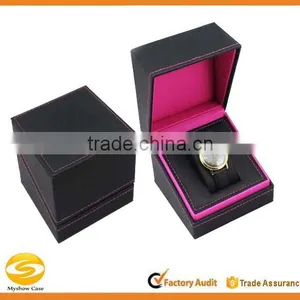 Faux Leather Watch Display Case, Single Men Watch Storage Box thumbnail-1