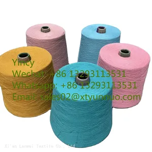 Cotton Yarn Glazed Yarn 100% Cotton Export Supplies in Bulk Packed in a Cone Shape or Round Shape for Sofa Cover Making thumbnail-1