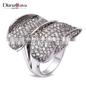 Limited Style Big Luxury Setting Cubic Zirconia Women Engagement Party Deluxe Ring thumbnail-1