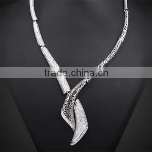 Newest Design Ladies Cubic Zirconia Pendant Classic Banquet Dressed Jewelry Set thumbnail-2