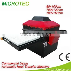 Pneumatic Large Format 80x100cm,100x120cm, 100x160cm Wholesale t Shirt Heat Transfer Machine thumbnail-4