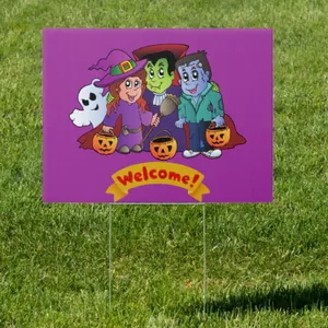 Wholesale Custom PP Corrugated Plastic Halloween Yard Decoration Signs – Outdoor Holiday Display Board thumbnail-2
