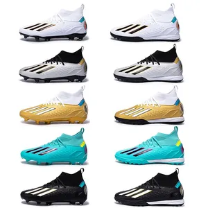 Wholesale New Men Soccer Shoes Indoor Cleats Football Boots Match Long Spikes Sneakers Breathable Ultralight Training Drop Shipping thumbnail-2