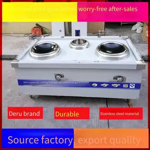 Deru Double-head Single-tail Stir-fry Stove, Large Electric Stir-fry Stove, High-power Commercial Electromagnetic Stove for Hotel and Catering Stir-frying thumbnail-3