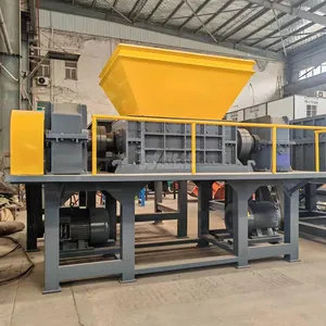 Horizontal Beverage Can Dual-Shaft Shredding Production Line | Oil Drum Dual-Shaft Shredding Equipment thumbnail-1