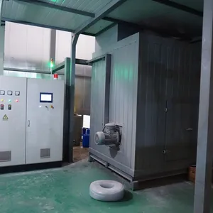 Hochrückgewinnungsrate Metallprodukt Pulverbeschichtungslinie PLC Automatische Elektrostatische Sprüheinrichtung thumbnail-3