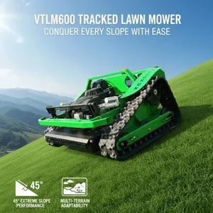 Steep Slope 600mm Tracked 200m Remote Control 45 Degree Brushless Electric Lawn Mower thumbnail-1