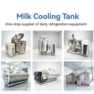 Horizontal Bulk Milk Cooler Stainless Steel Raw Milk Cooling Tank For Dairy Farm thumbnail-4