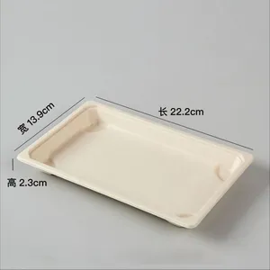 Disposable Fruit Platter 100% Sugarcane Pulp, 500g Capacity, Freezer Safe, Microwave Safe, Hot/Cold Use thumbnail-4