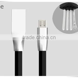 Colored Micro USB Android Steel Data Cable for MOTO G/X/E thumbnail-5