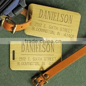 High Quality Hot Sale Custom Engraved Metal Hang Tags thumbnail-1