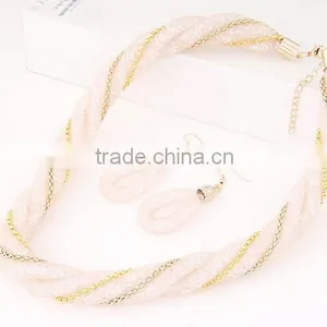 Cheap Wholesale Fashion Bridal Charming Crystal Jewelry Set thumbnail-5
