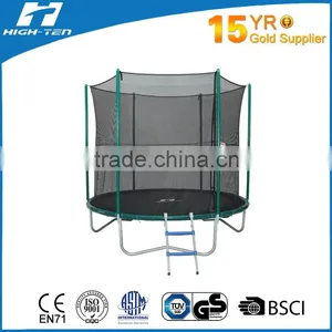 8FT Non-spring Trampoline With Enclosure thumbnail-1