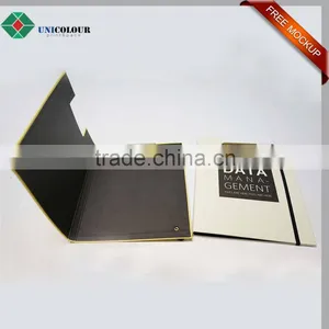 Glossy Cardboard File Binder With Elastic Band thumbnail-4