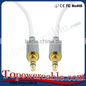Wholesale Aluminum Metal Casing 3.5mm Jack Male to 3.5mm Male Stereo Audio Cables thumbnail-6