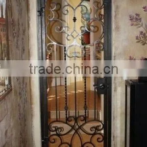 Wrought Iron Cellar Door With Glass thumbnail-3