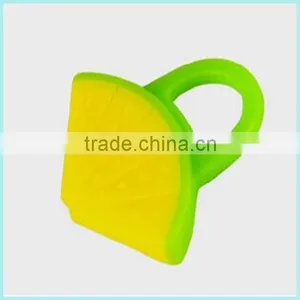 100 Percent Food Material Silicon Teether Baby Silicone Teether Ring Baby Pacifier Clip thumbnail-1