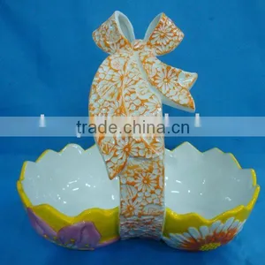 New Ceramic Egg Basket thumbnail-1