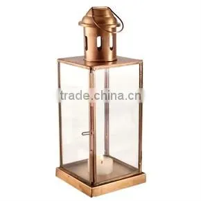 Copper Finish Candle Lantern CCL-102 thumbnail-1