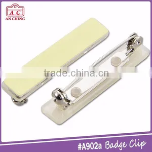 Best Selling Name Metal Pin Plastic Bar Safety Pin Badge thumbnail-2