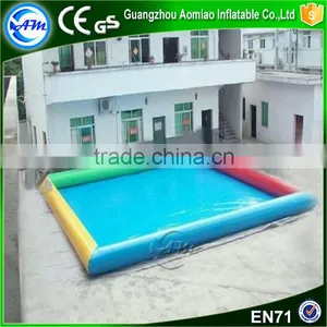Multicolor Large Inflatable Folding Swimming Pool for Adults and Kids thumbnail-1