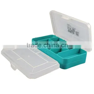 13grids Transparent Cover Home Use Hardware Tool Box Work Bin Transparent Bin thumbnail-5