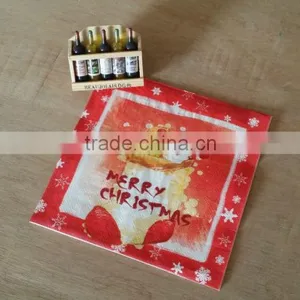 Virgin Wood Paper Napkin Christmas Printed Napkin thumbnail-5