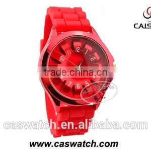 Trendy Sunflower Dial Silicone Watch, Candy Color 3D Face Jelly Watch, Girls Boys Hotfashion Watch thumbnail-1