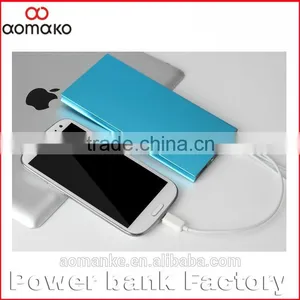 G005 Aluminum Metal Custom Logo Slim Portable Dual Usb Port Mobile Charger Power Bank 8000mah thumbnail-2