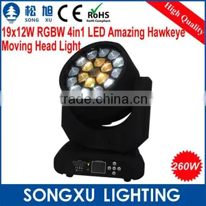Hot 19x12w Rgbw 4in1 Hawkeye Moving Head Led Stage Light Bee Eye Light Quality Choice thumbnail-3