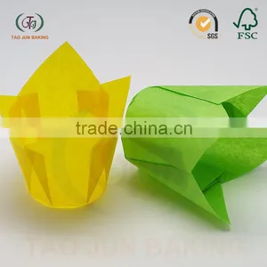 Baking Cups for Candy /Flower Petal Paper Cups FSC Certificated Paper Customized Colors thumbnail-1