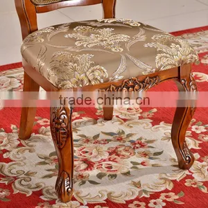 Dining Room Durable Rubber Wood Dining Chair Side Chair With Cushion thumbnail-3