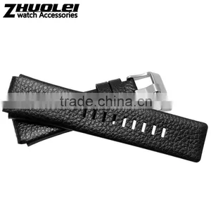 Luxury Real Alligator 28*24mm DS Leather Watch Bracelet Leather Watch Strap thumbnail-4