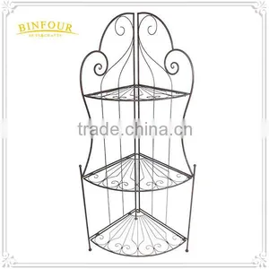 NEW Freestanding Painted Metal 3 Tire Shelf Display thumbnail-3