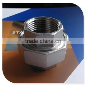 ASME B1.20.1 316 150lbs Threaded Fittings NPT Union Conical Fe-fe 1 1/2" thumbnail-1