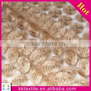 2014 Hottest Embroidery Fabric #8771 Mesh Bottom Circle Chemical Lace Fabric thumbnail-1