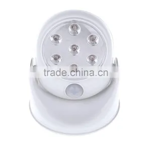 Cordless Activated Motion Sensor Night Lights 360 Degree Rotation 7 LED Light (Require 4 * AA Batteries) thumbnail-3