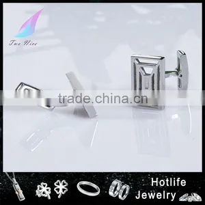 2014 Hot Sale Charm Mens Stainless Steel Metal Cufflinks thumbnail-1