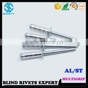 HIGH QUALITY FACTORY DOME HEAD ALUMINUM STEEL MULTI GRIP RIVETS thumbnail-3