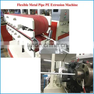 Flexible Metal PE Coated Steel Pipe Extrusion Line thumbnail-1