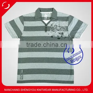 China Factory Custom Cotton Yarn Dyed Mens Polo Shirt Design thumbnail-1