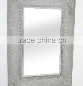 110708WE-Rectangle Metal Mesh Wall Mirror thumbnail-1