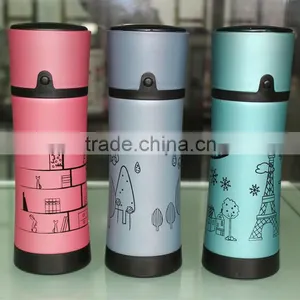 Cute Cartoon Doubble Wall Stainless Steel Vacuum Travel Sport Cup thumbnail-2