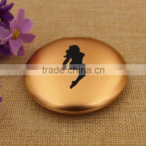 Wholesale Gold Mirror Pocket/ Mini Makeup Compact Mirror With Dancing Girl thumbnail-1