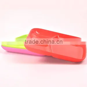 Hot Sale BPA Free Candy Color 9" Silicone Food Plate thumbnail-4