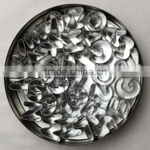 Hot Sale 35pcs Letters & Number Stainless Steel Cookie Cutters Set thumbnail-1