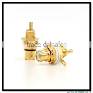 HIFI Audio OEM RCA Phono Chassis Panel Mount RCA Female Socket Metal Connectors thumbnail-3