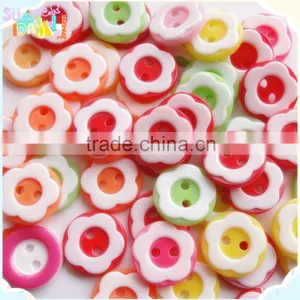 Diy Flower Plastic Resin Mixed Flower Decoration Buttons, Kids Handicraft Making thumbnail-1